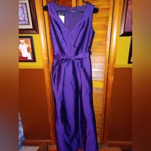 ALFRED SUNG Deep Purple Maxi Dress Size 10